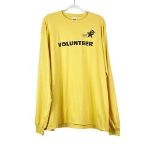 Vintage Men's Yellow Medical Reserve Corps Long Sleeve Shirt Size XL Volunteer